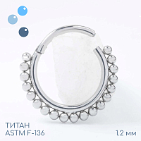Кольцо-кликер Crown 1.2 мм (16 G)